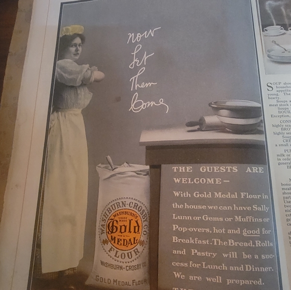 Vtg 1910 Gold Medal Flour Cook Book - Picture 4 of 7